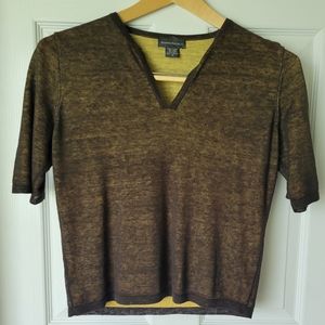 Banana Republic linen v-neck blouse